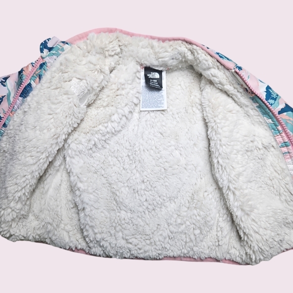 The North Face Baby Puffer Girls Jacket 6-12 Months Pink & Green - Picture 5 of 6